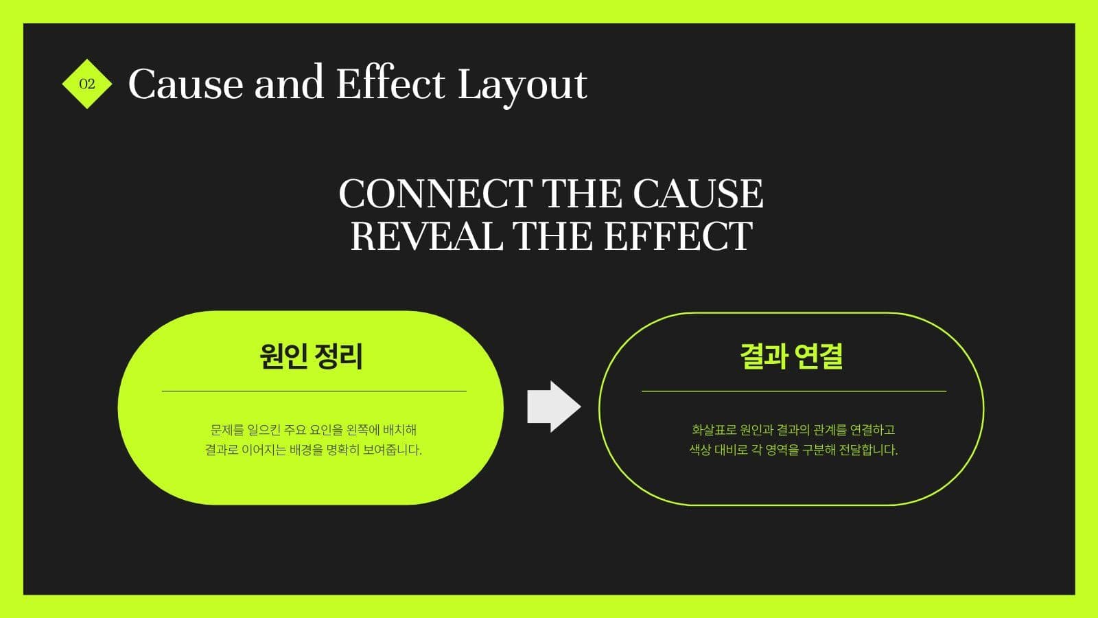 선명한 네온 컬러의 PPT 템플릿 비즈니스 프레젠테이션