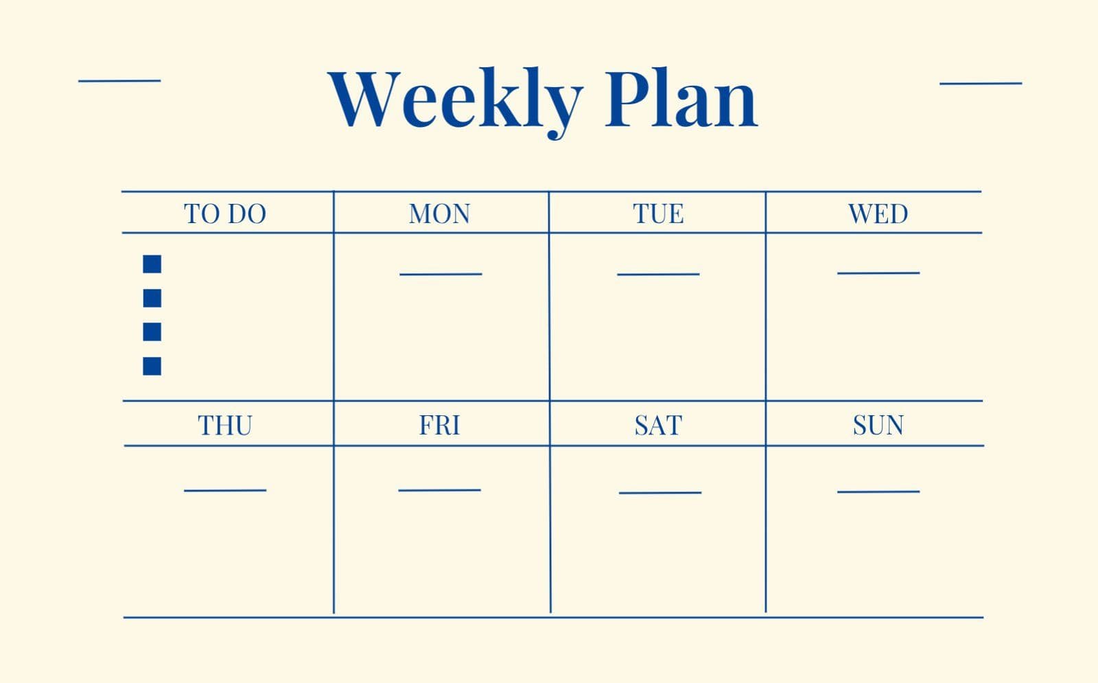 굿노트 Weekly Plan