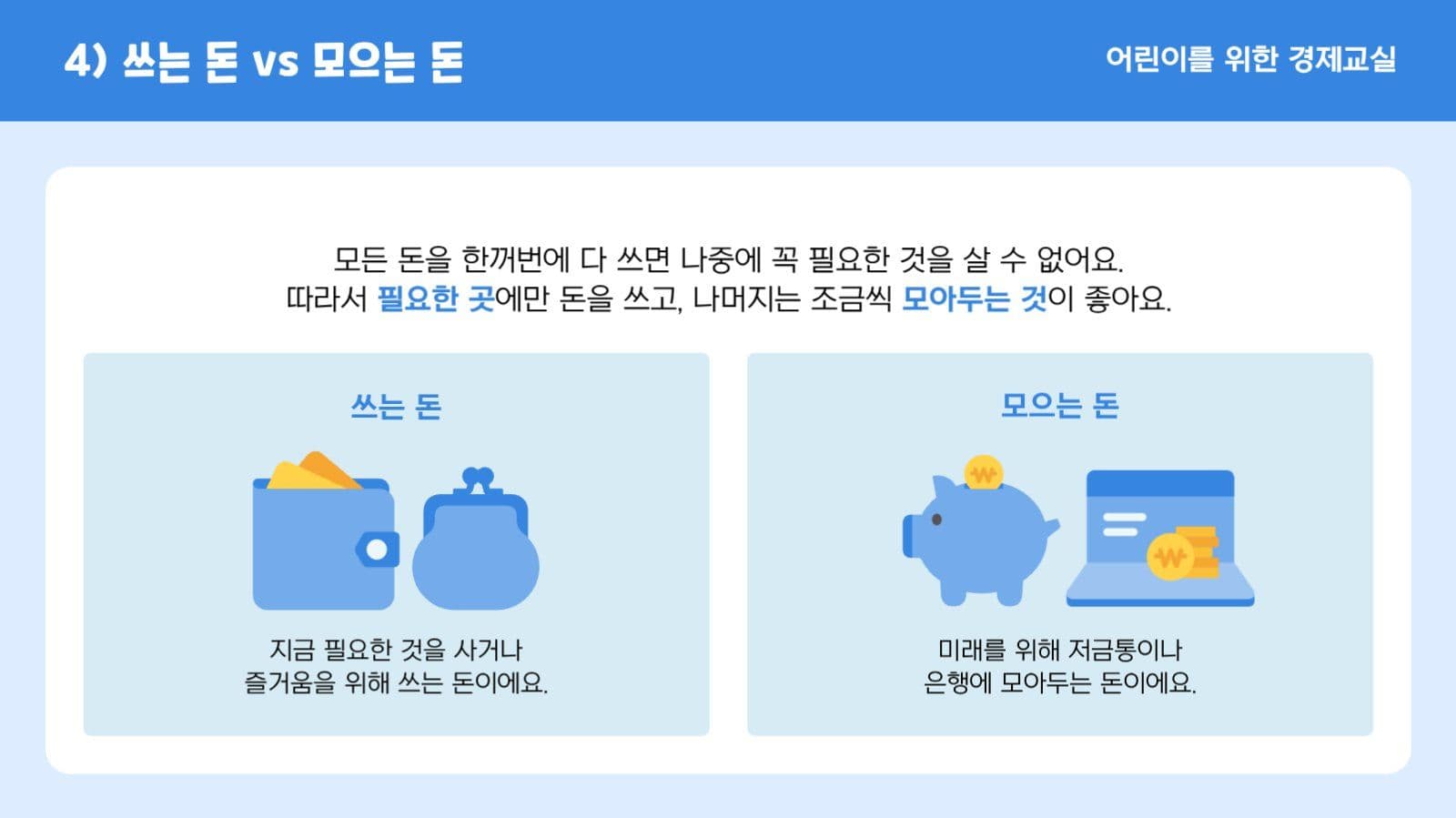 심플 일러스트 어린이 경제교실 PPT