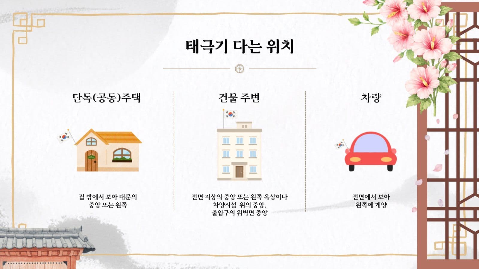 광복절 태극기 게양 방법 교육 피피티
