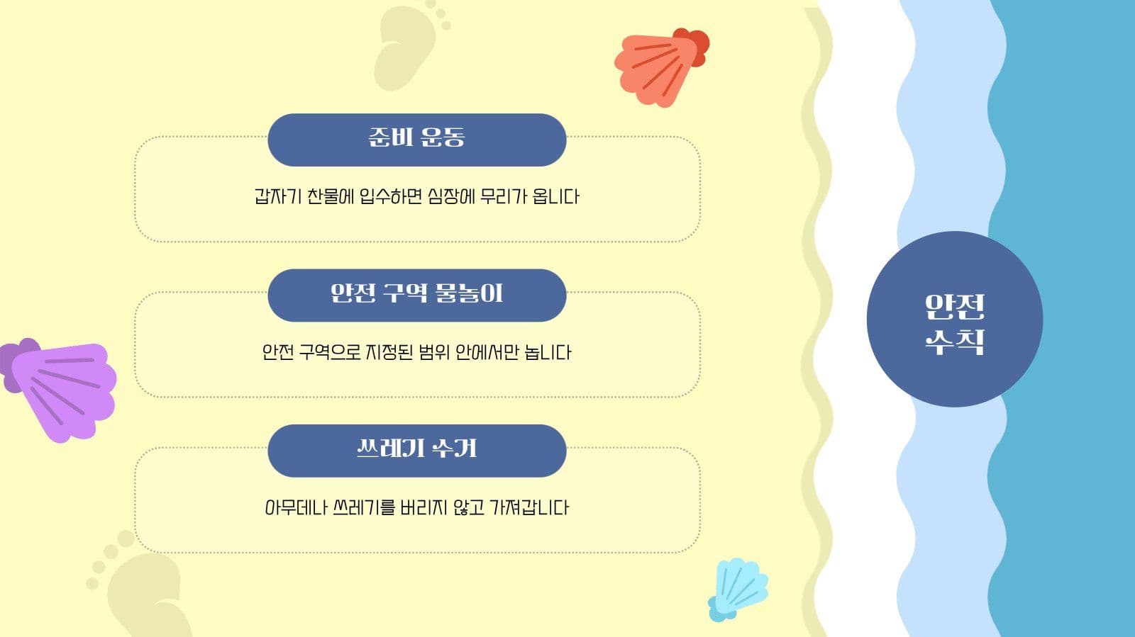 여름 해수욕장 테마 PPT