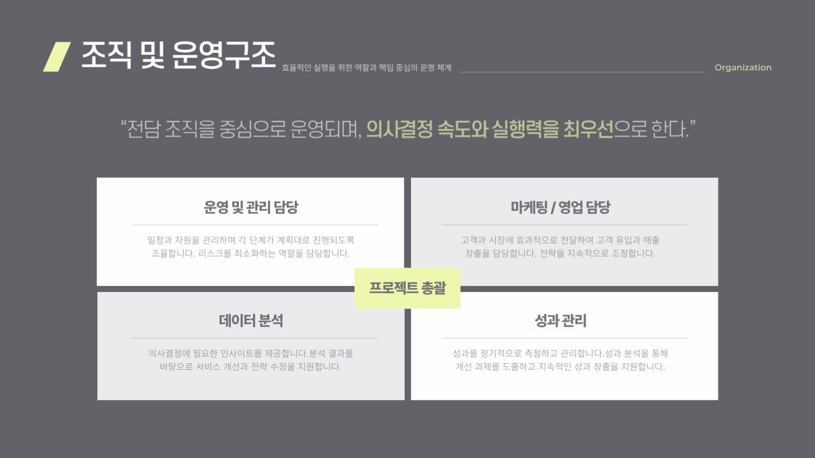 검정과 노랑의 깔끔한 비즈니스 PPT