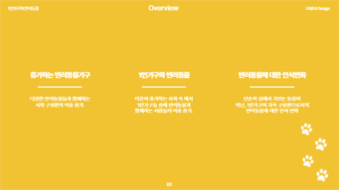 반려동물 케어 서비스 발표 프레젠테션