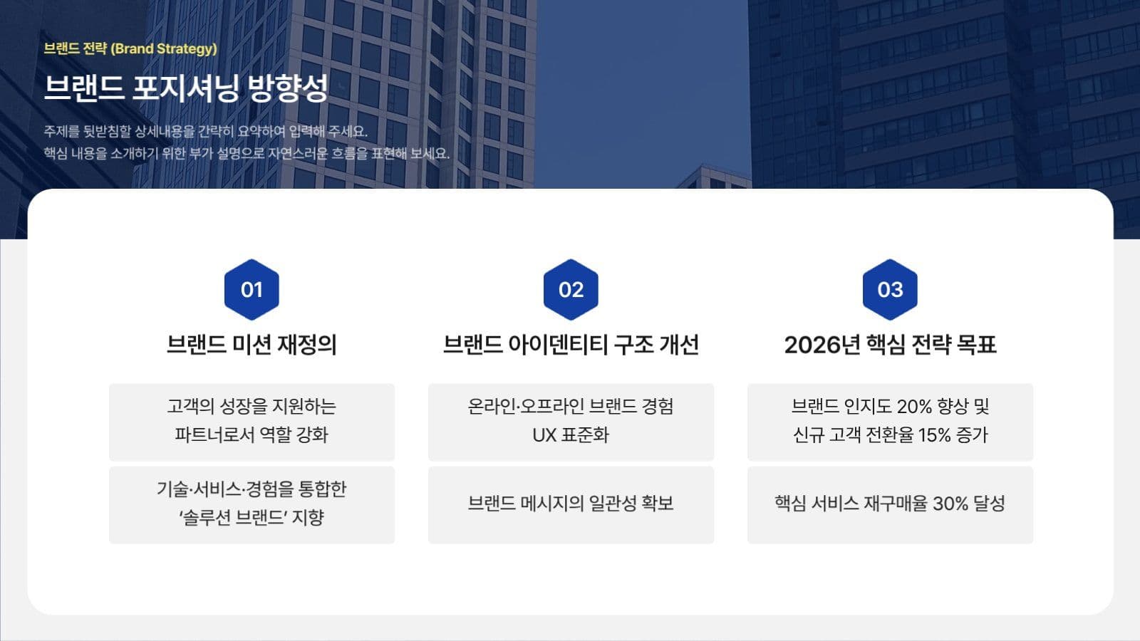 브랜드 마케팅 PPT 템플릿