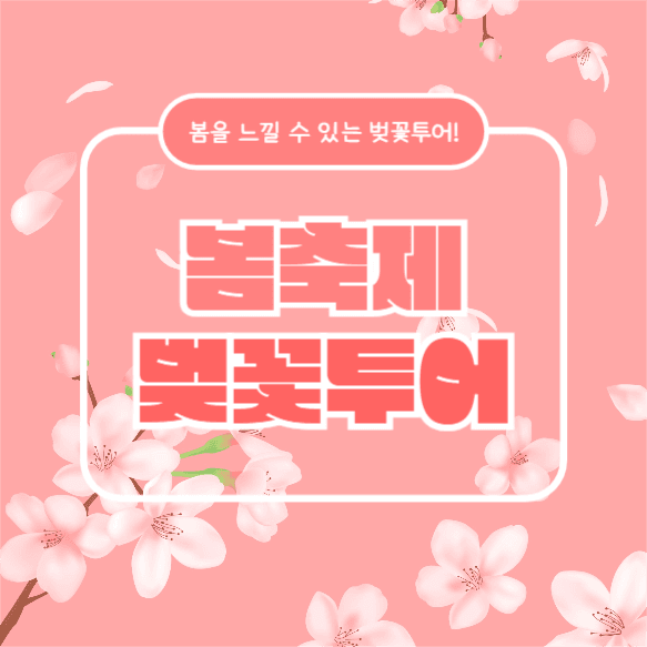 봄축제 벚꽃투어 (카드뉴스)