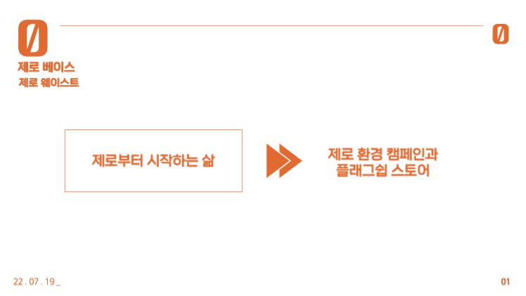 제로 캠페인 프레젠테이션