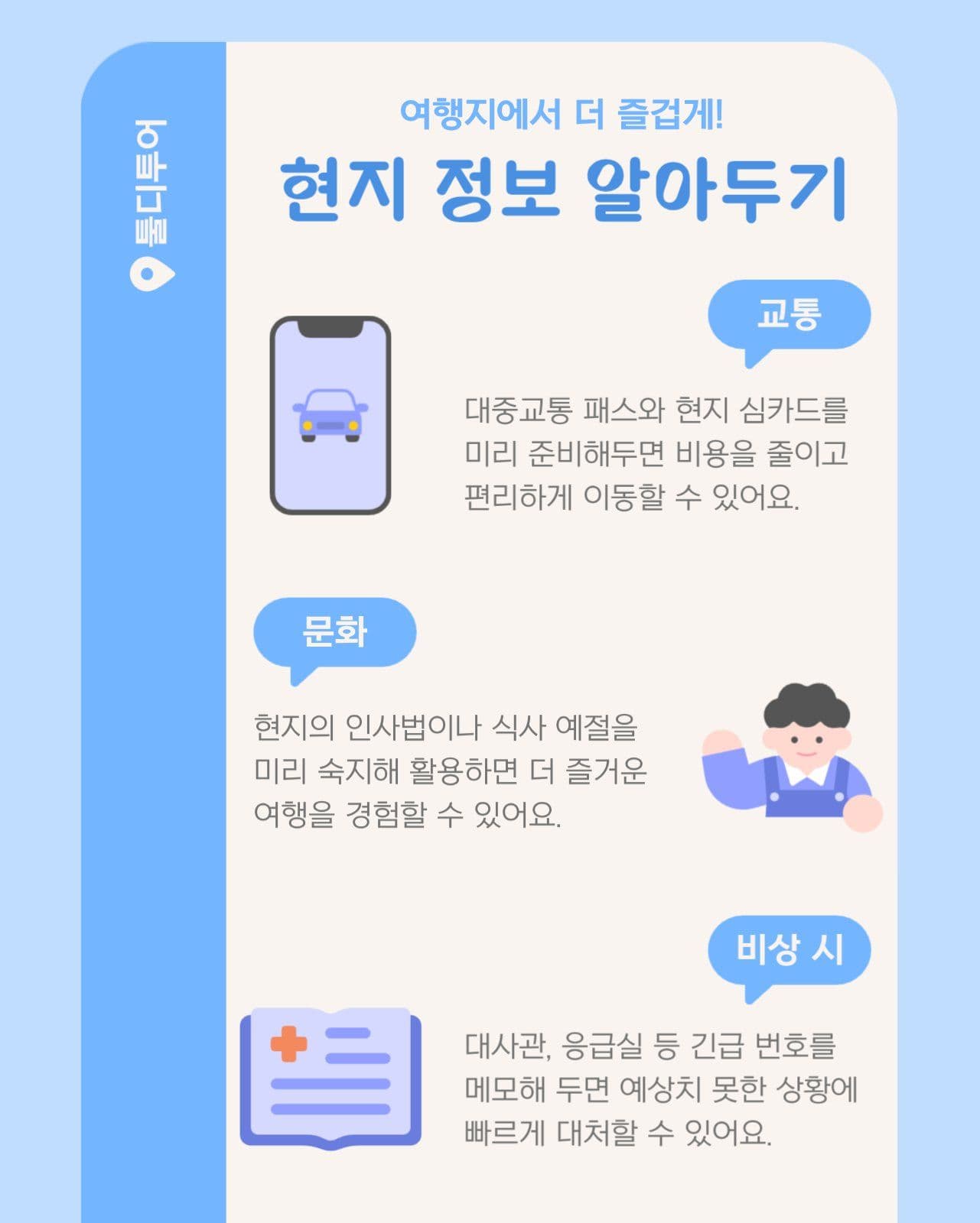 해외여행 출국 체크리스트 카드뉴스