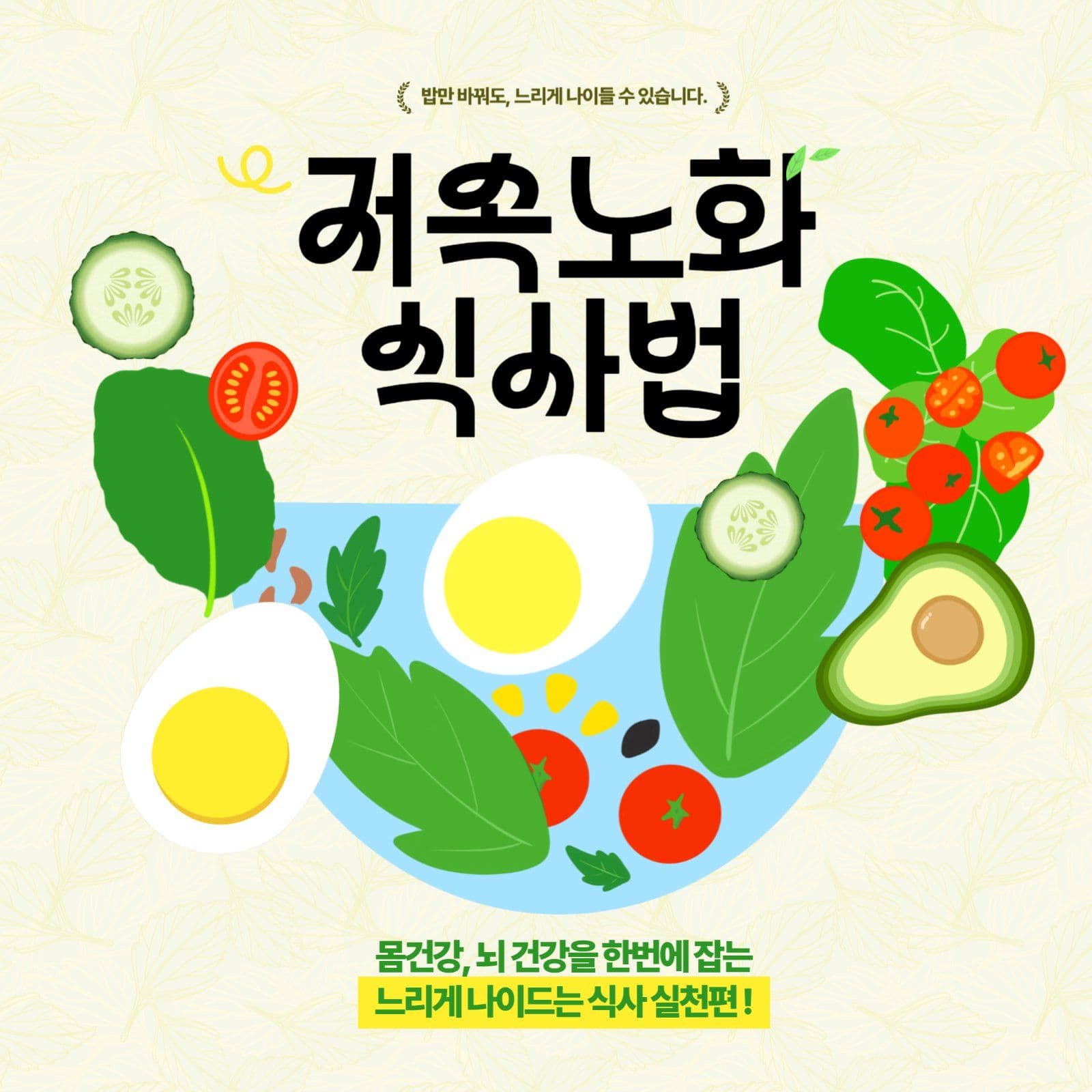 저속노화식사법 샐러드