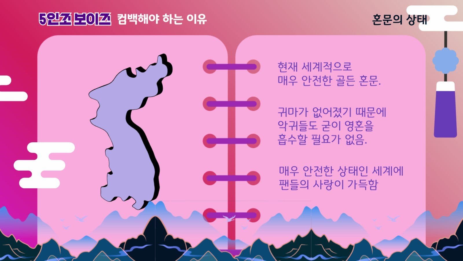 5인조 보이즈 컴백 이유