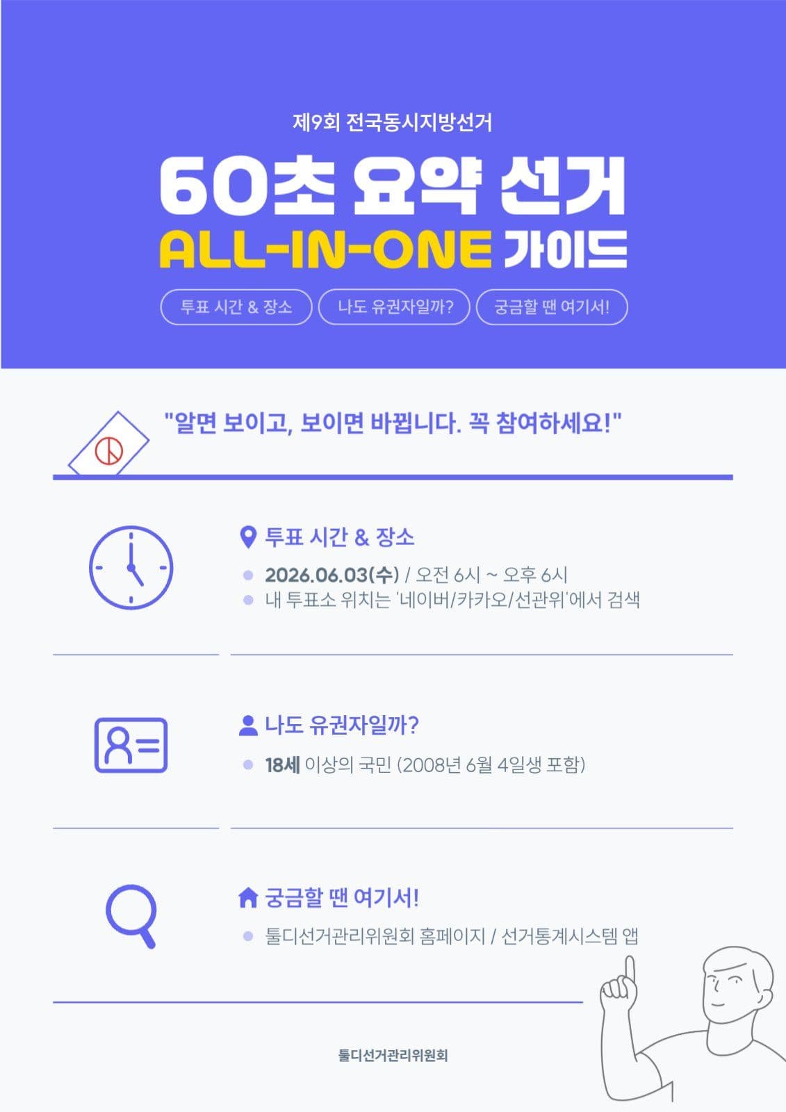 60초 요약 선거 가이드