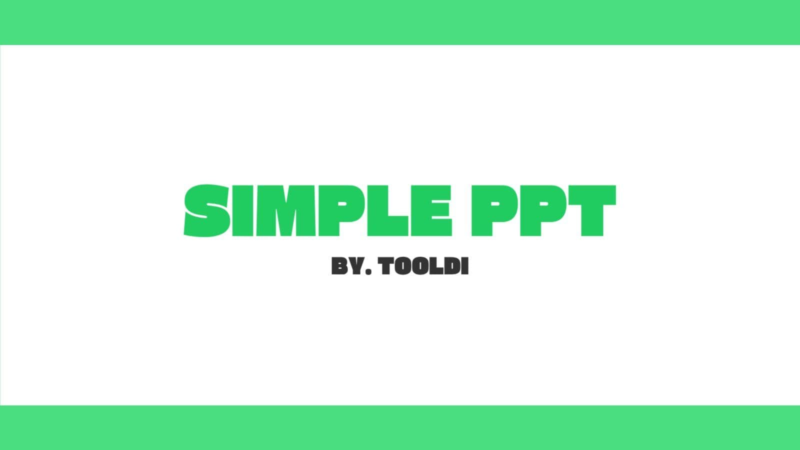 심플 PPT 템플릿