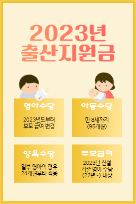 출산 지원금 안내 페이스북