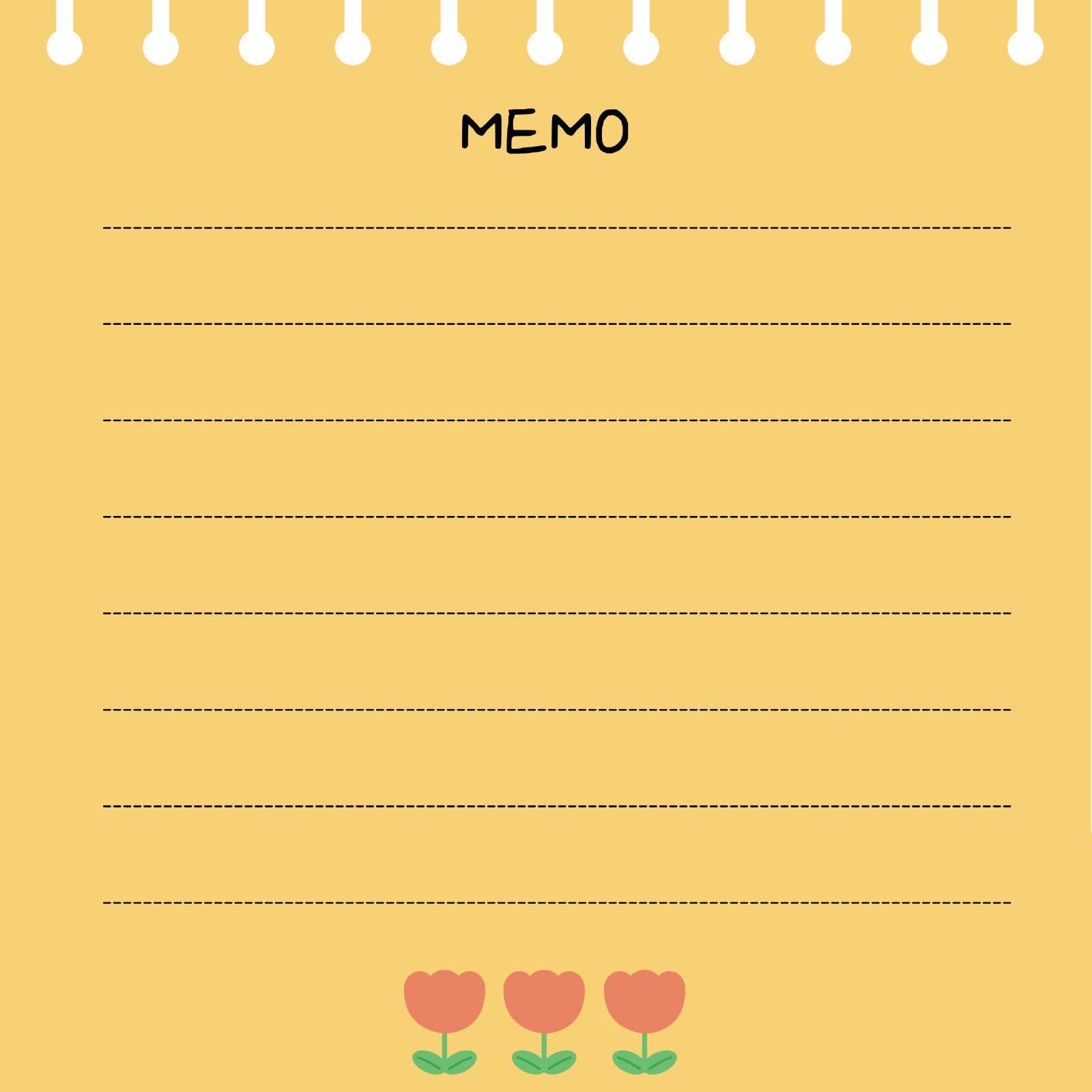 꽃 메모 떡메모지