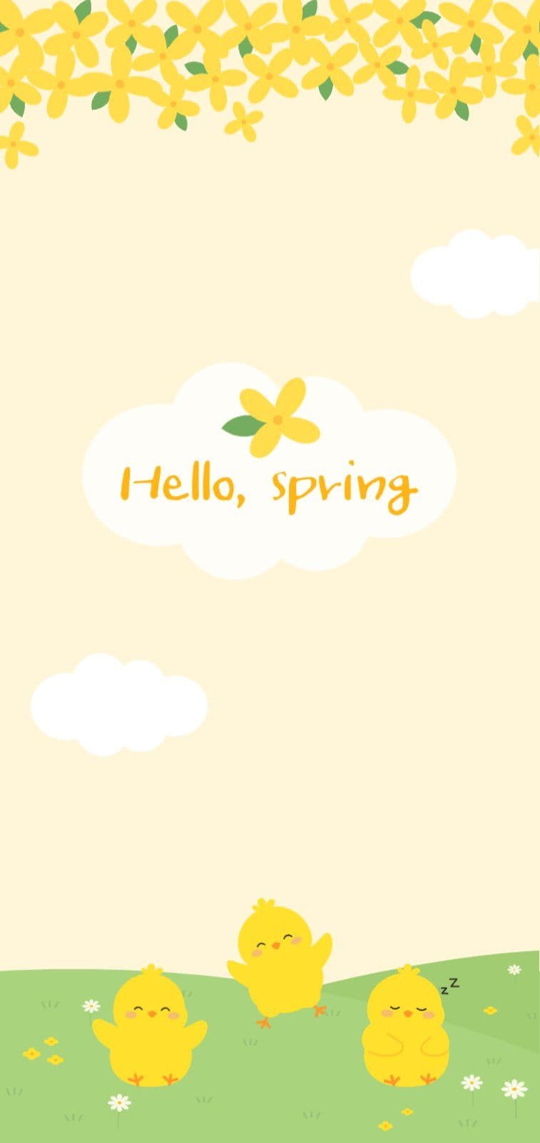 개나리 병아리 봄날