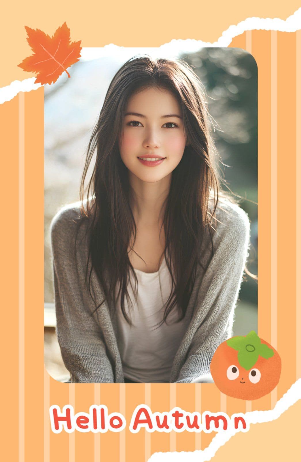 가을 스타일 포토카드 프레임
