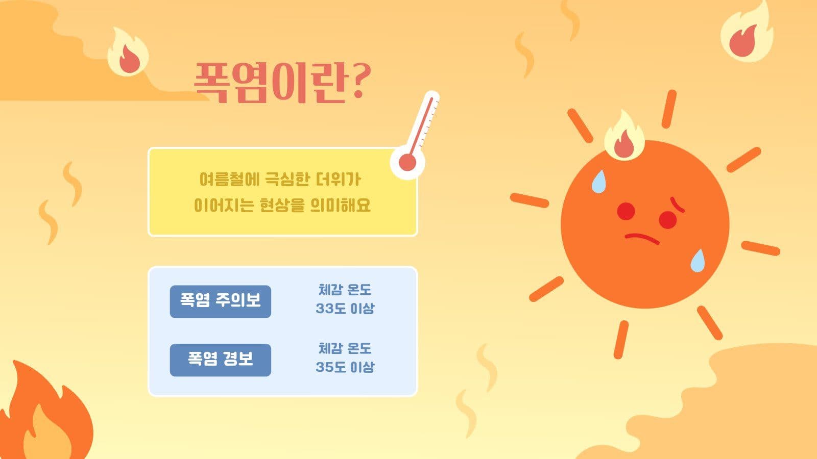 더운 여름나기 PPT