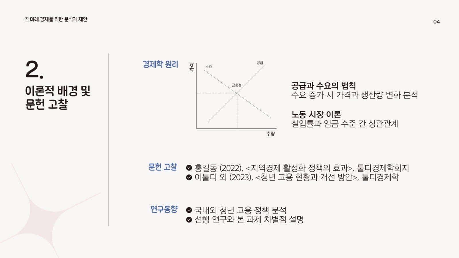 심플한 블루핑크 프레젠테이션