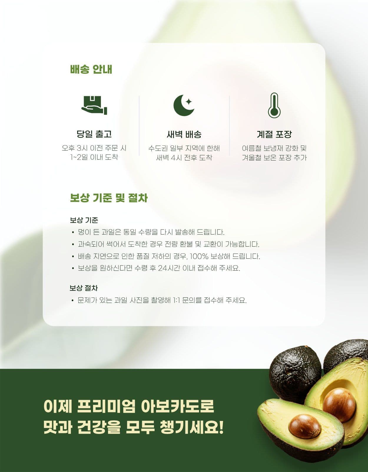 아보카도 과일 신선식품 상세페이지