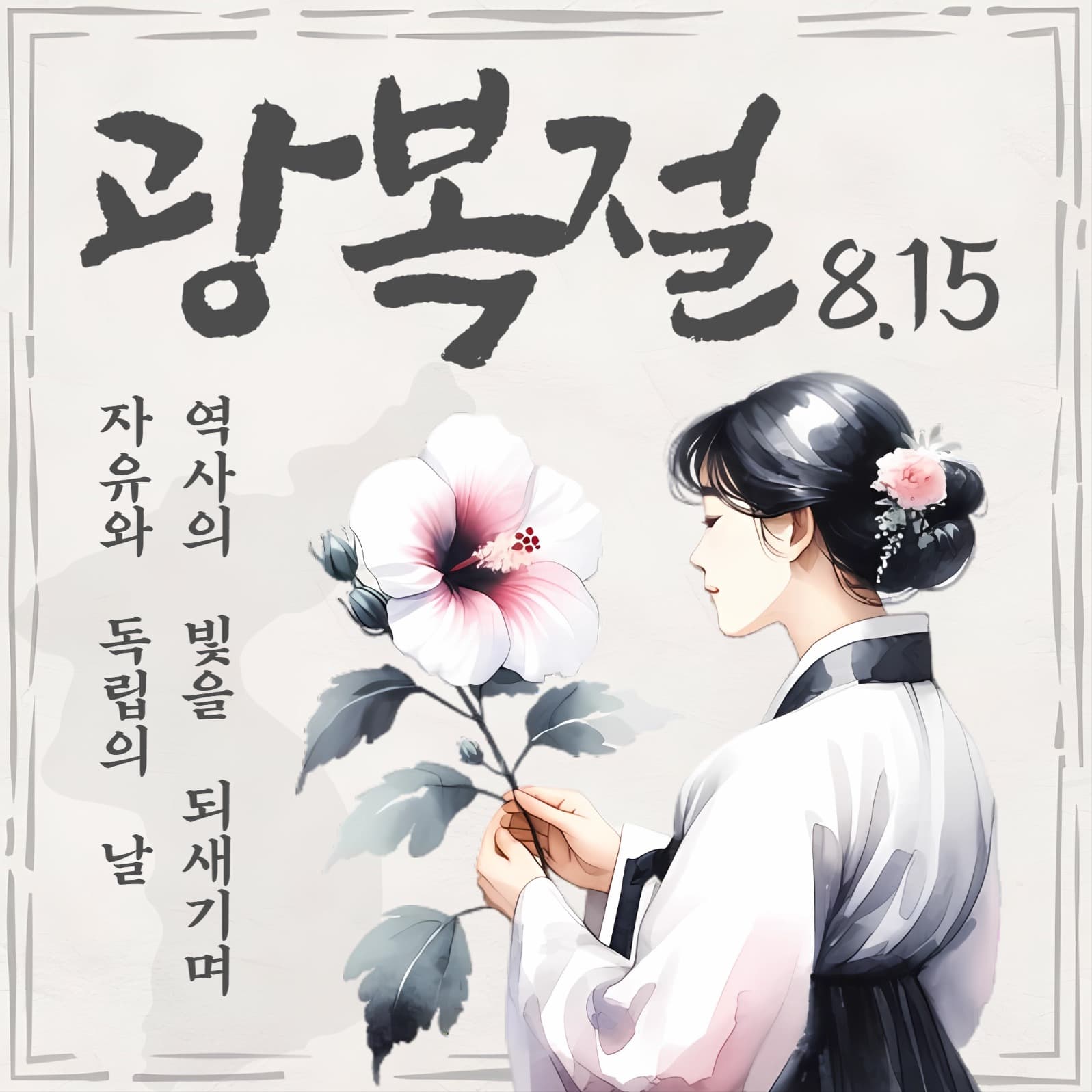 광복절 콘텐츠 인스타그램 게시물