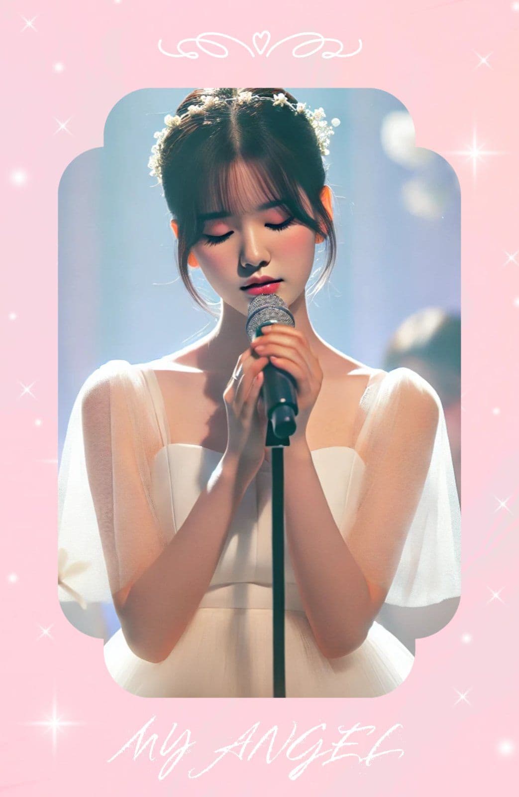 분홍반짝이포카