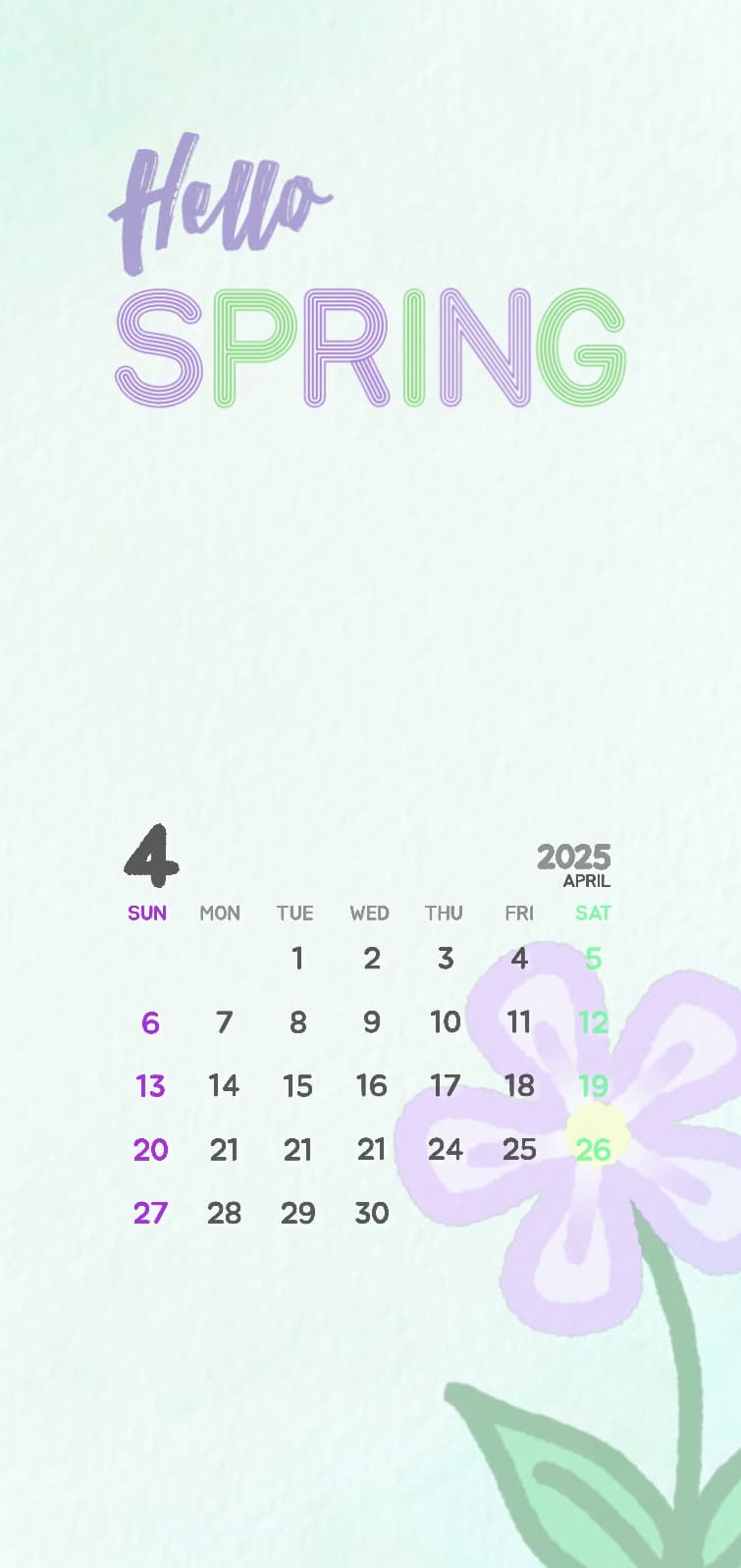 4월달력배경