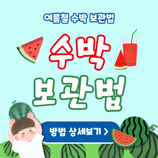 수박 보관법 (인스타)