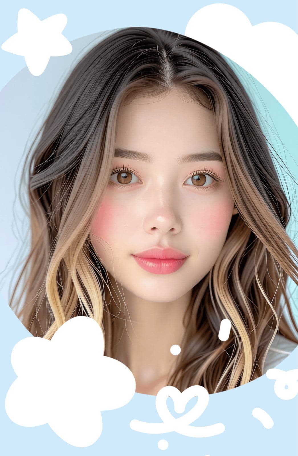 귀여운 하늘 포토카드