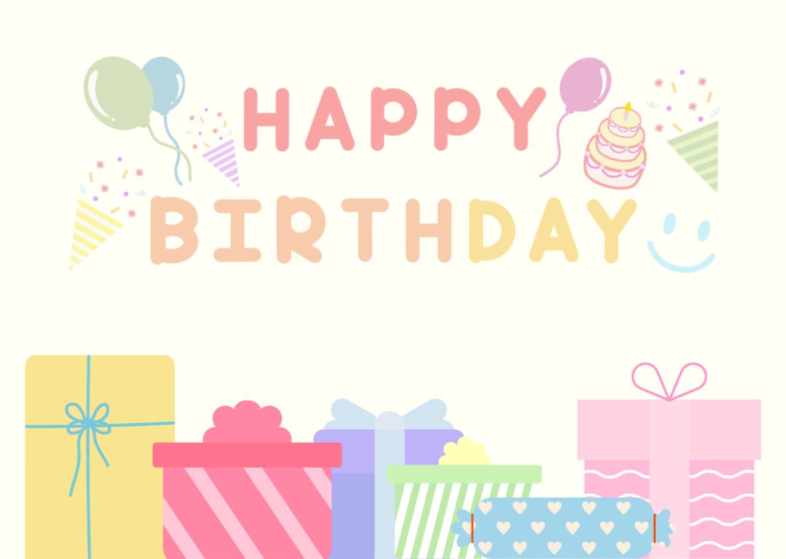 생일 축하 엽서