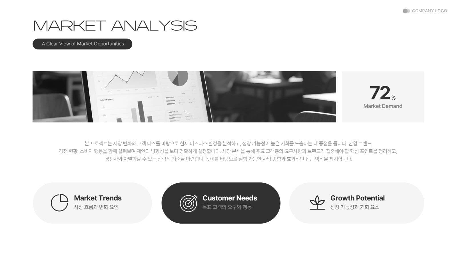 심플 화이트 비즈니스 제안서 보고서