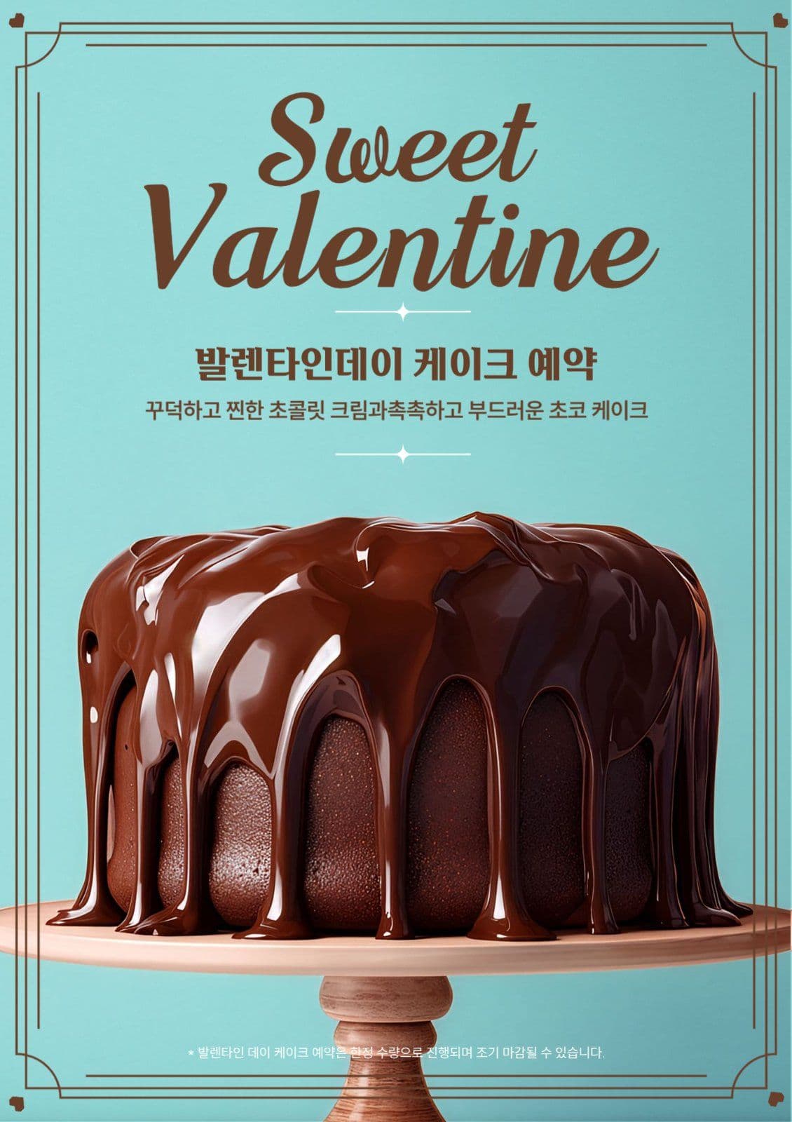 발렌타인데이 케이크 예약