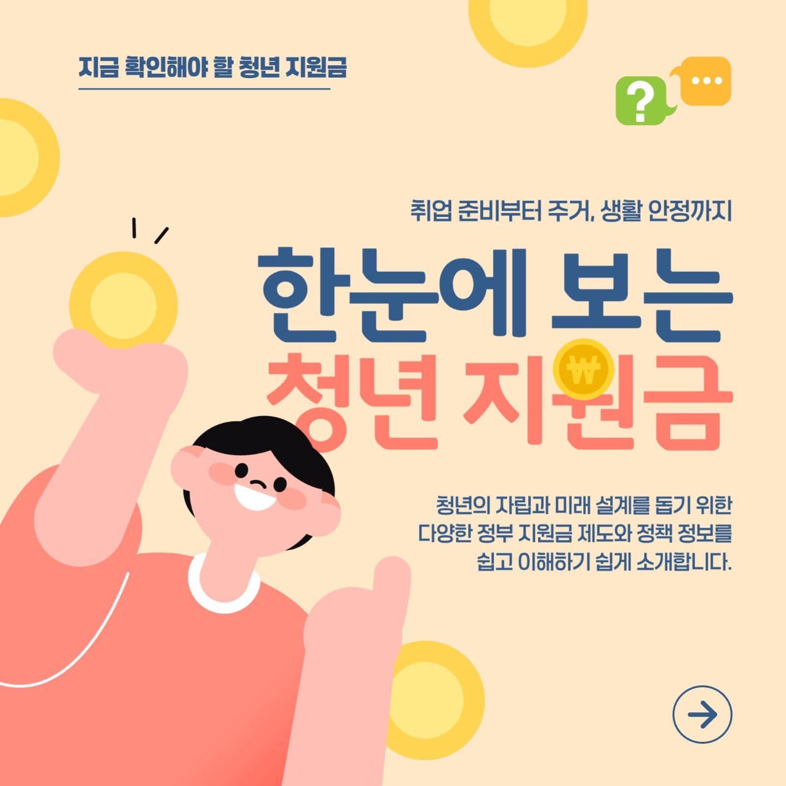 한눈에 보는 청년 지원금