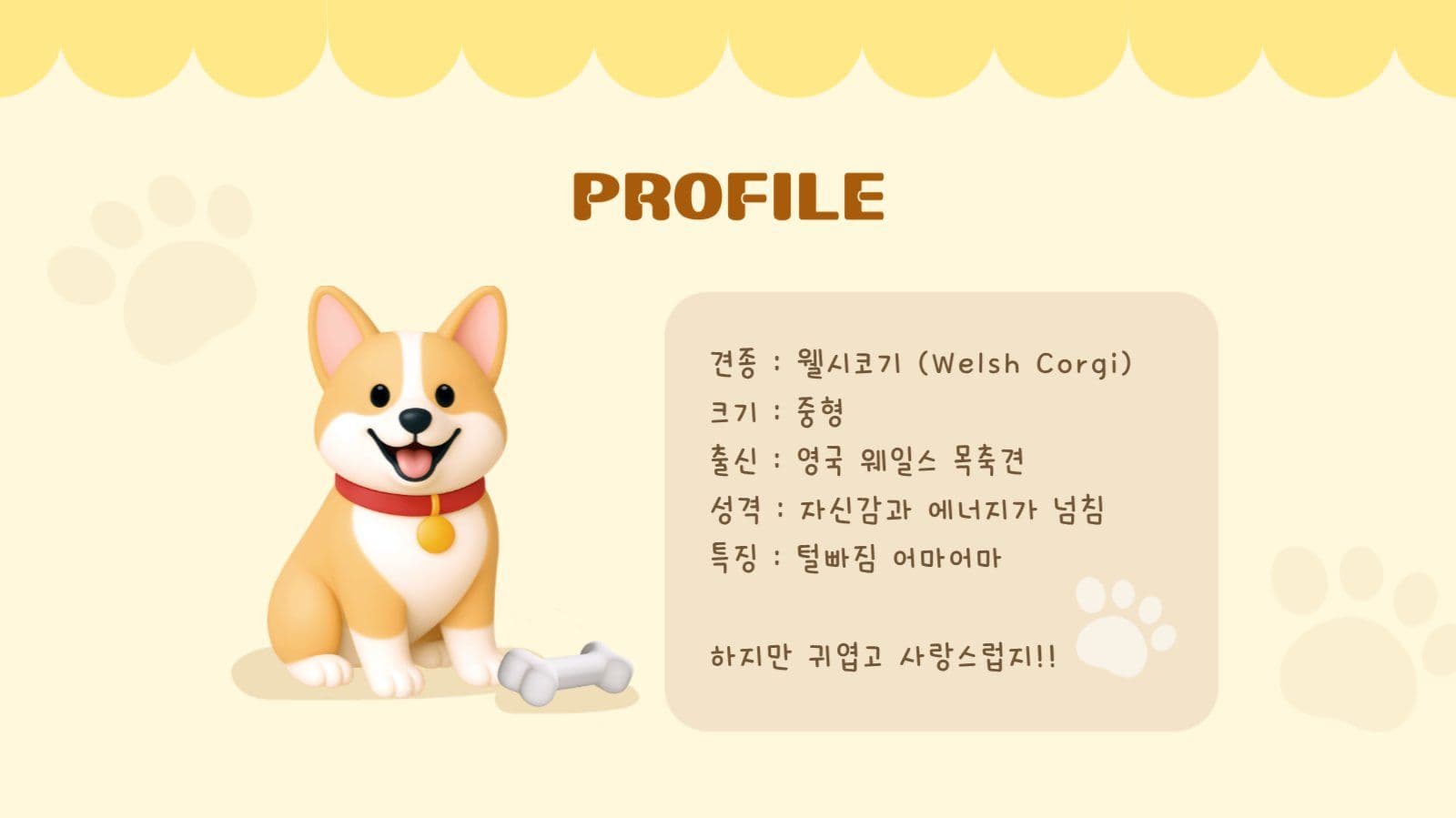 웰시코기 PPT 템플릿