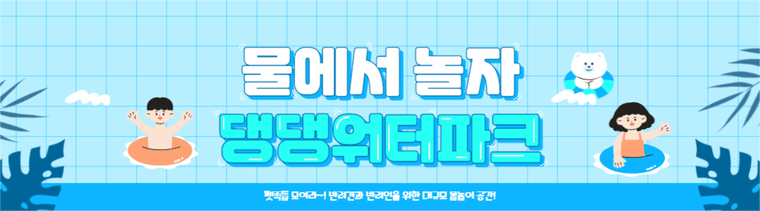 물에서 놀자 댕댕워터파크
