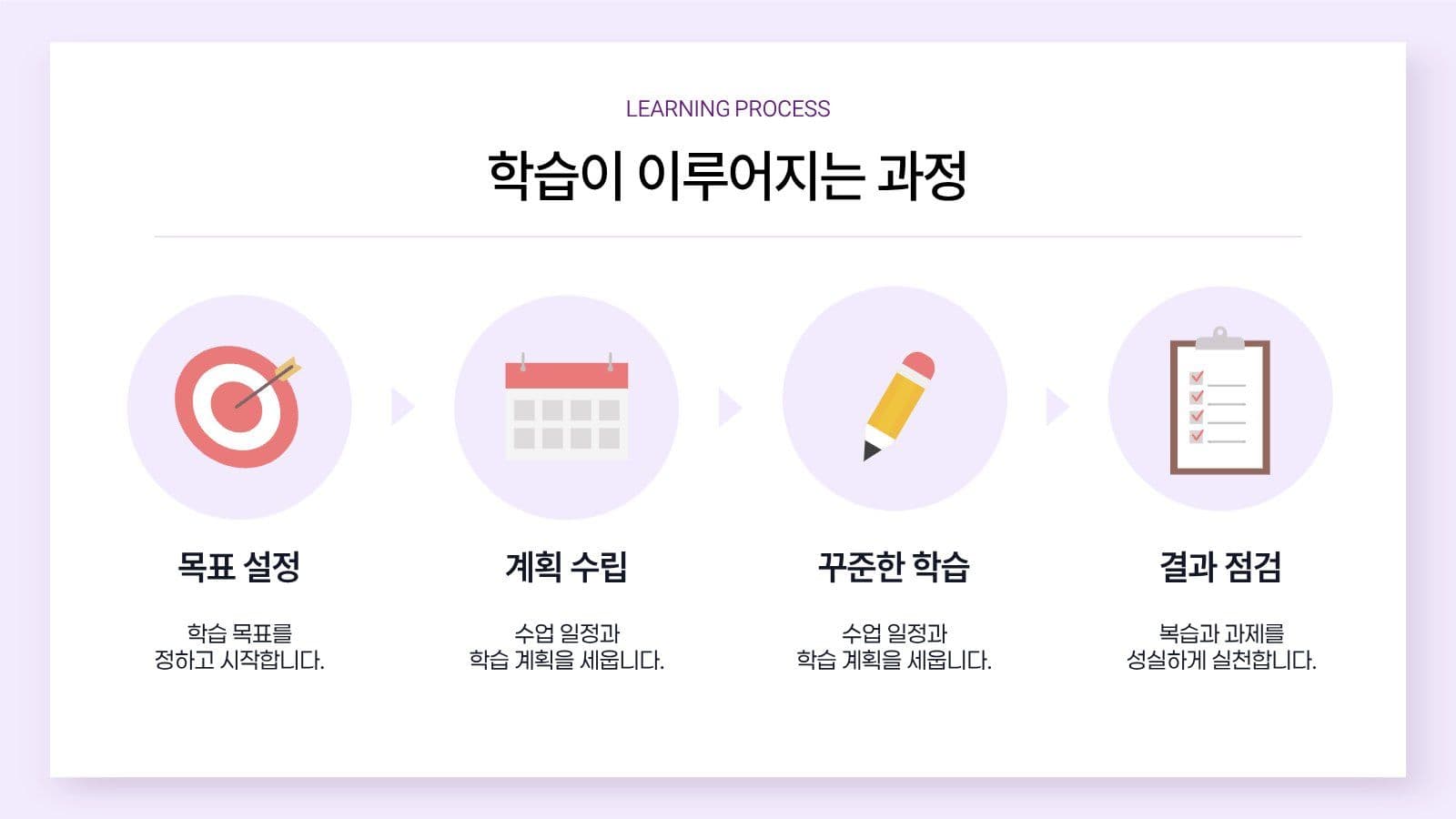 퍼플 깔끔 학원 특강 안내