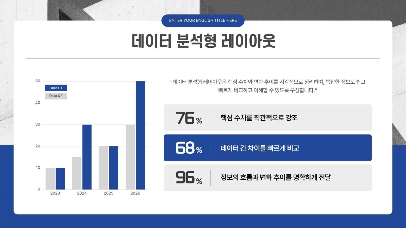 블루 모던 팀프로젝트 PPT 템플릿