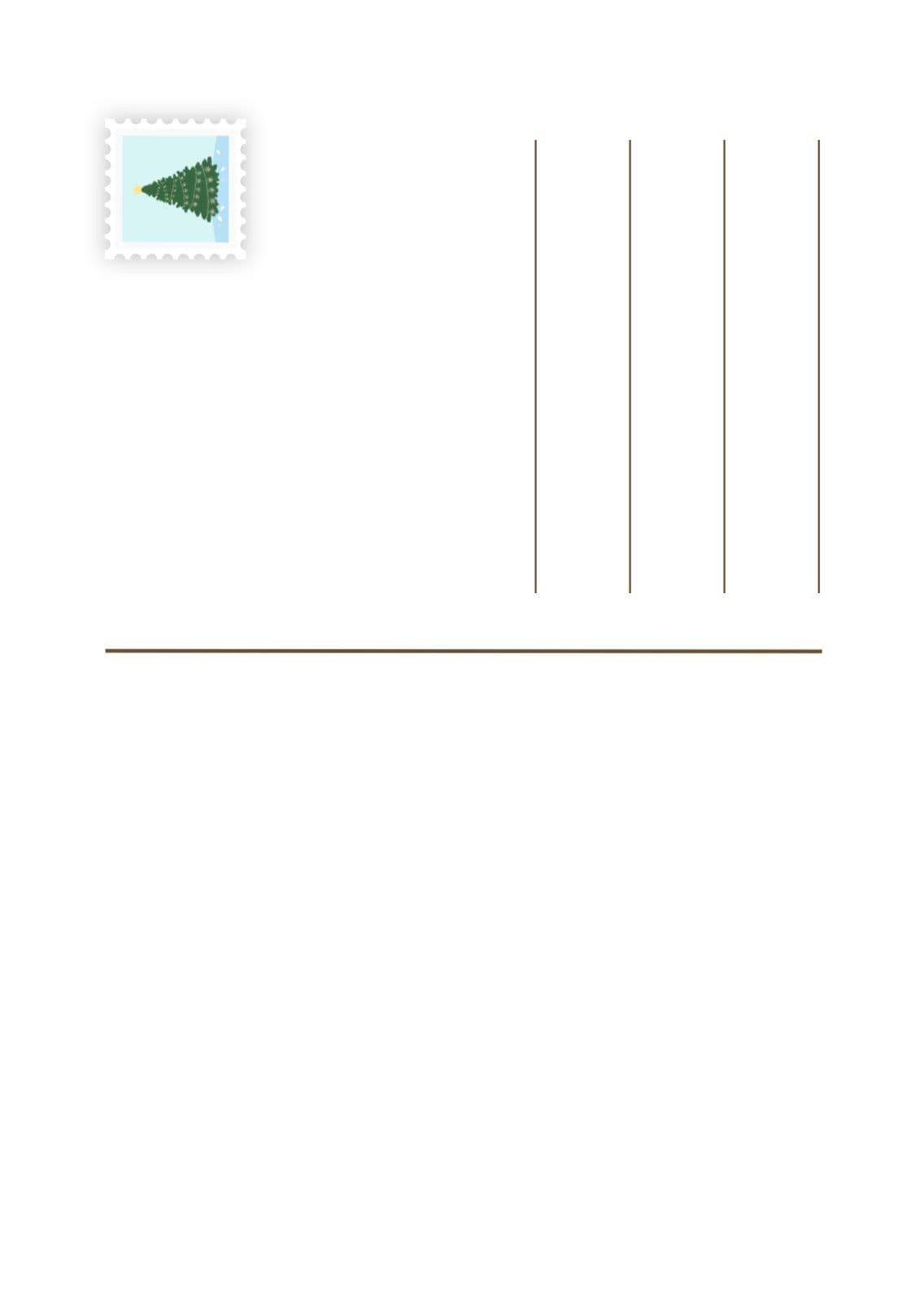 크리스마스 트리 엽서