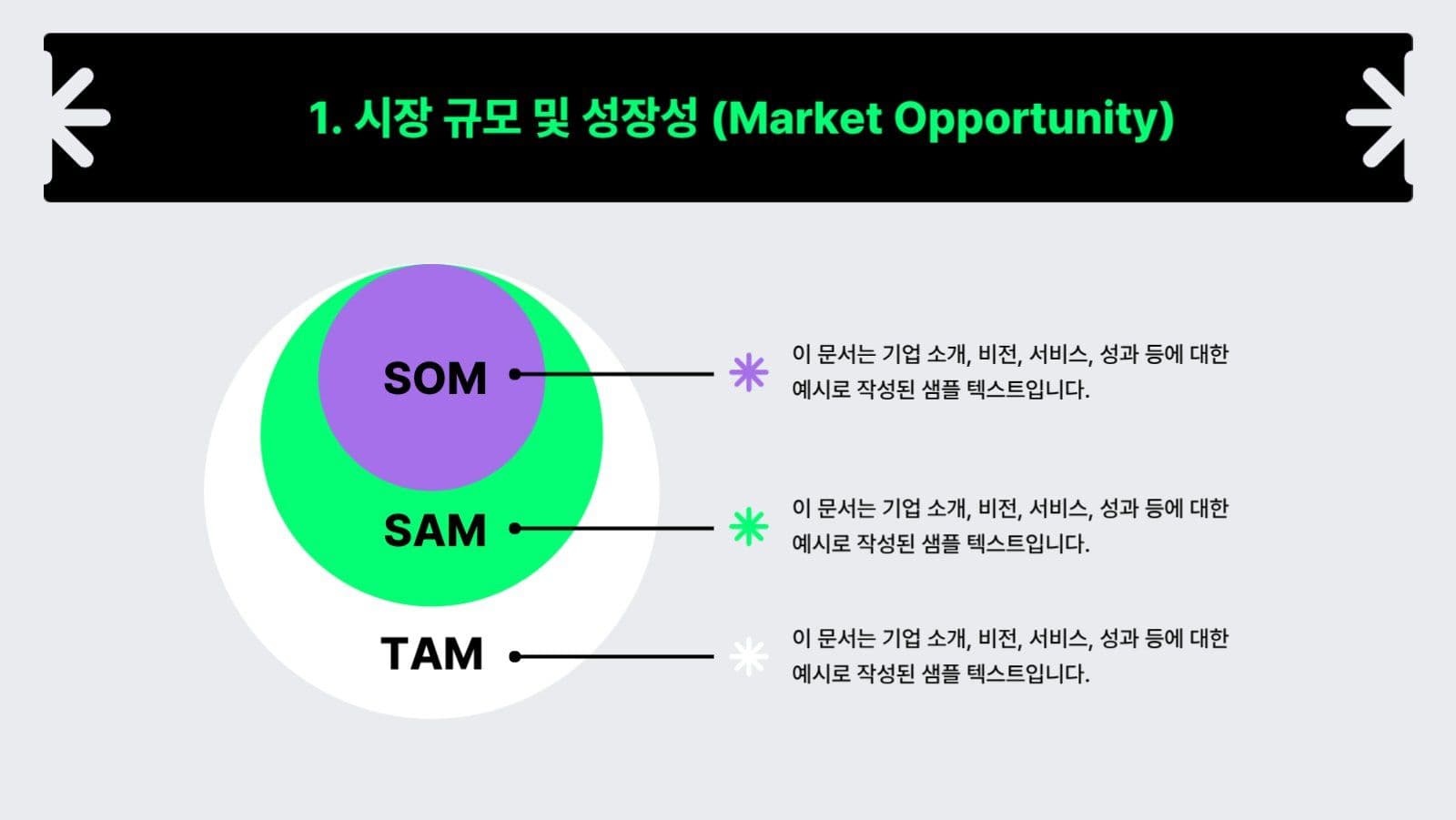 스타트업 회사 투자제안서 