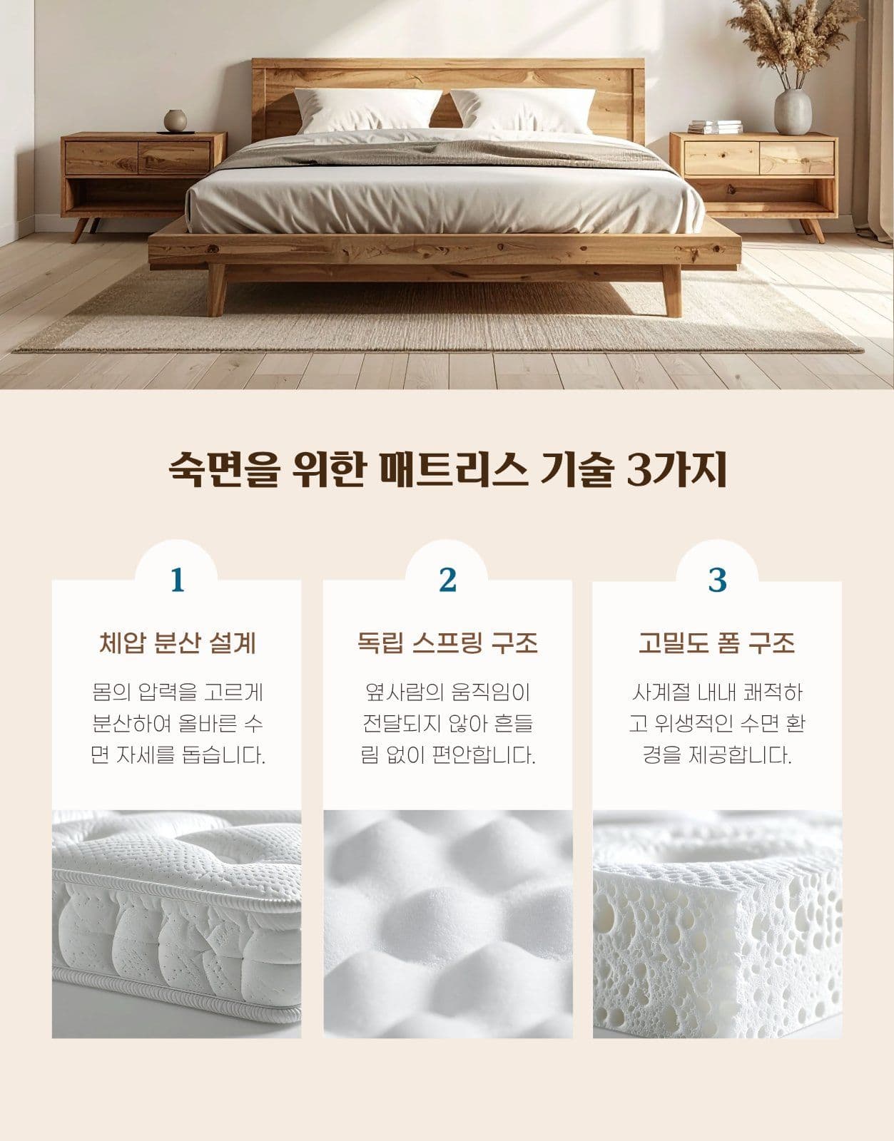 침대 매트리스 가구 상세페이지