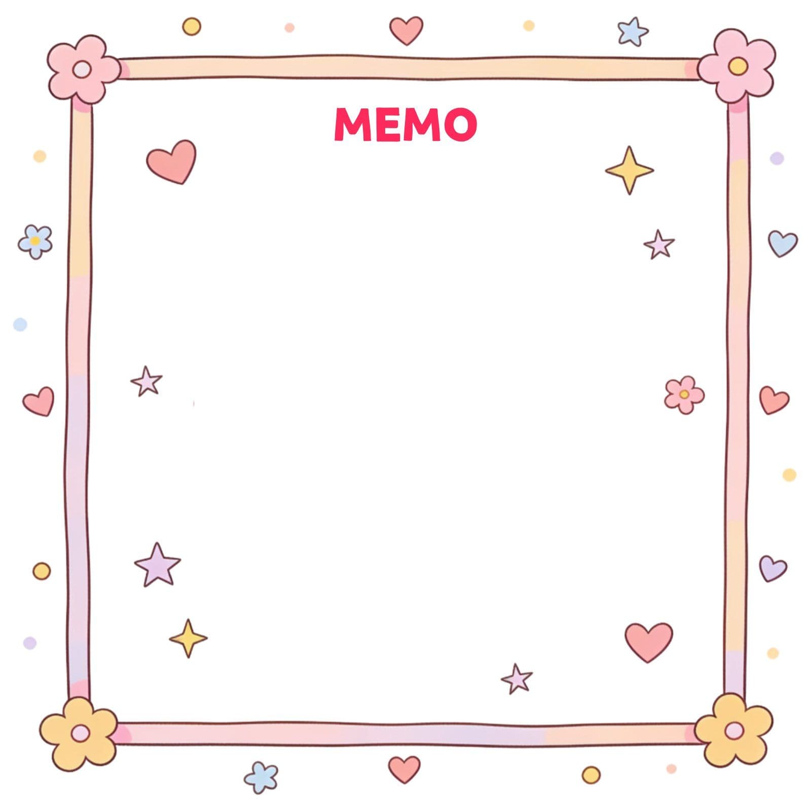 꽃하트떡메모지