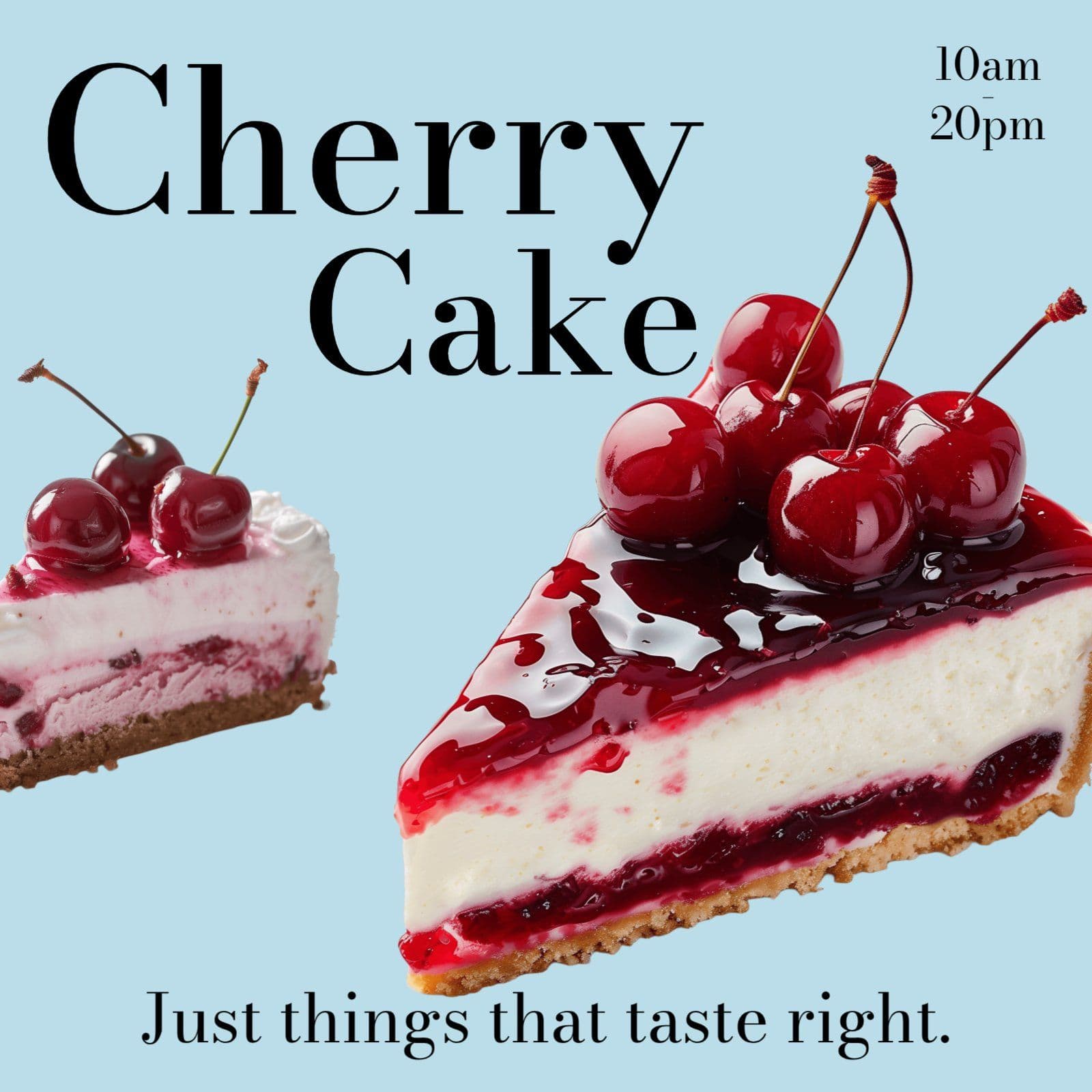cherry cake menu