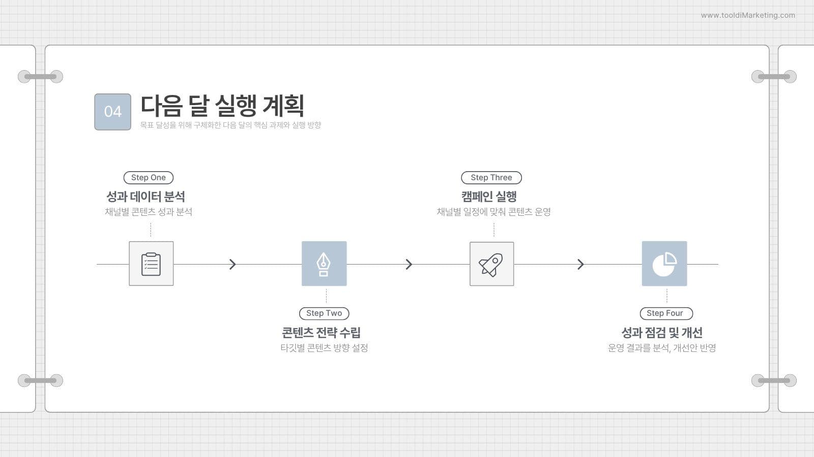 깔끔한 SNS 전략기획팀 월간회의록 