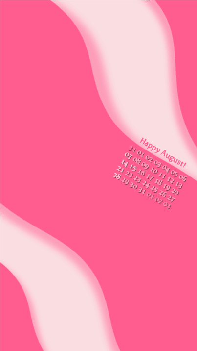 8월 달력 배경화면 안드로이드