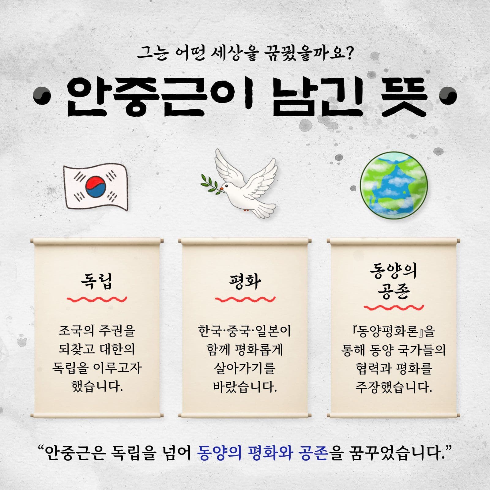 독립운동가 안중근 의사 카드뉴스