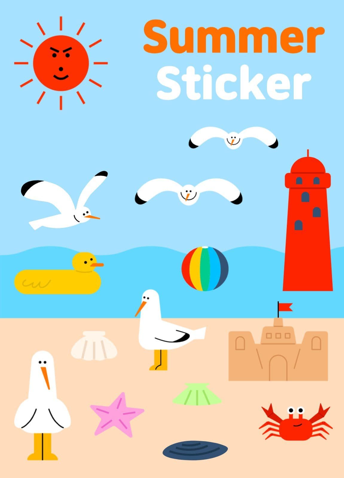 summer sticker