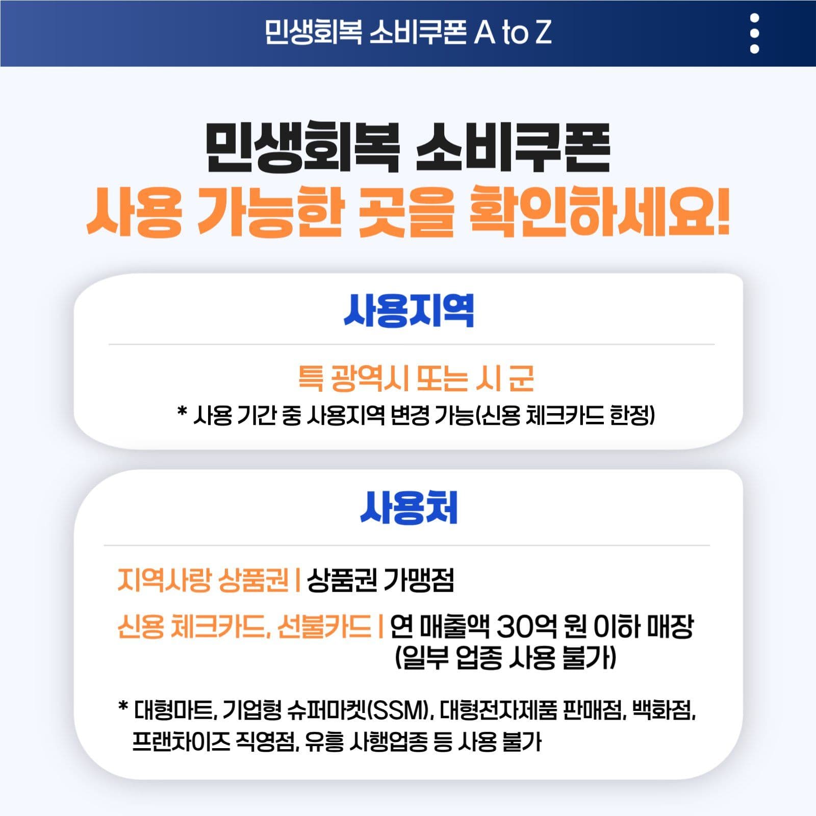 민생회복 소비쿠폰 카드뉴스
