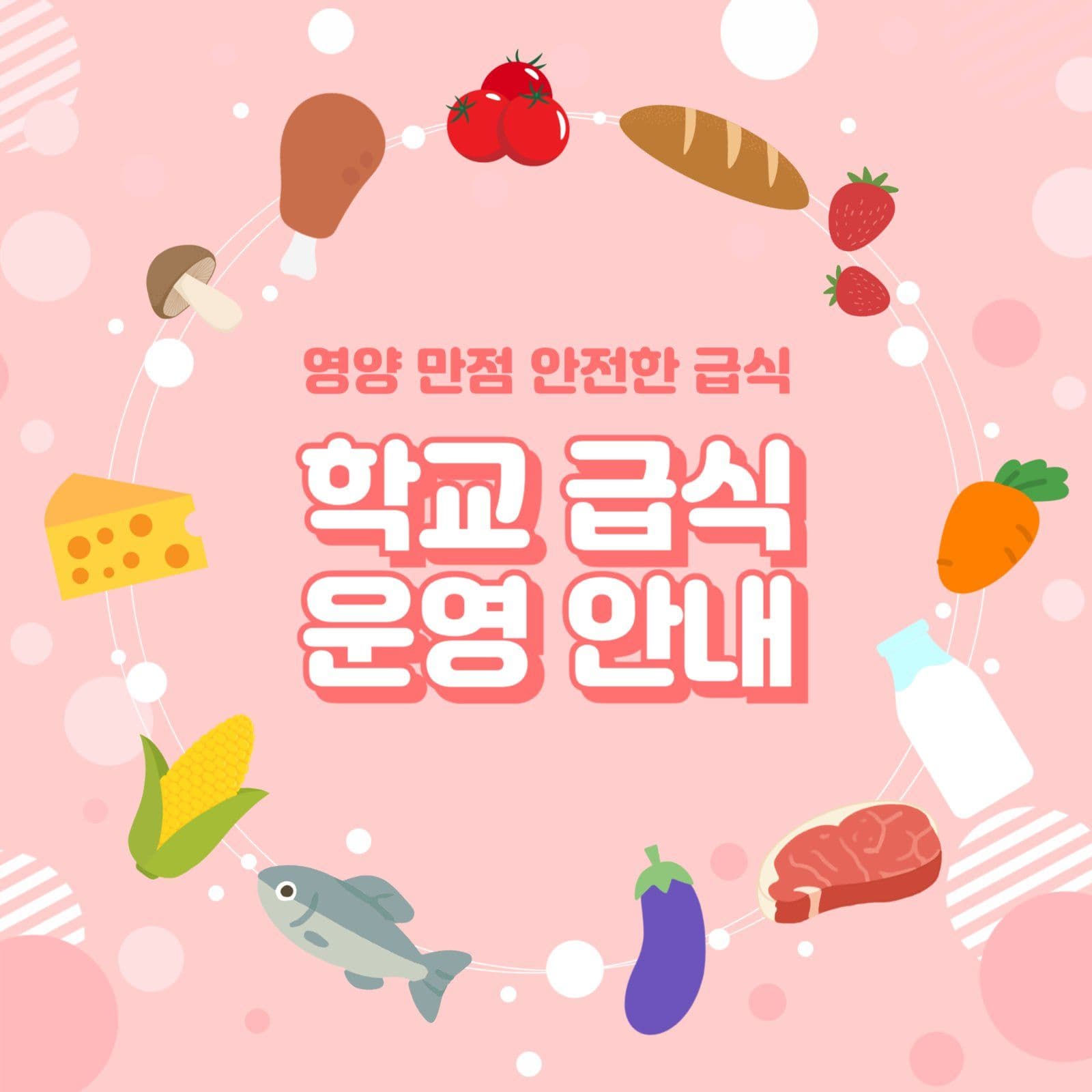 학교급식 운영안내