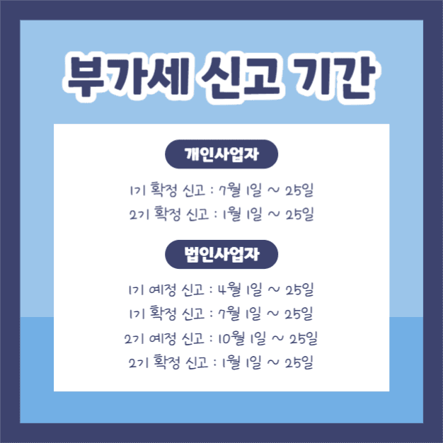 부가세 신고 (카드뉴스)