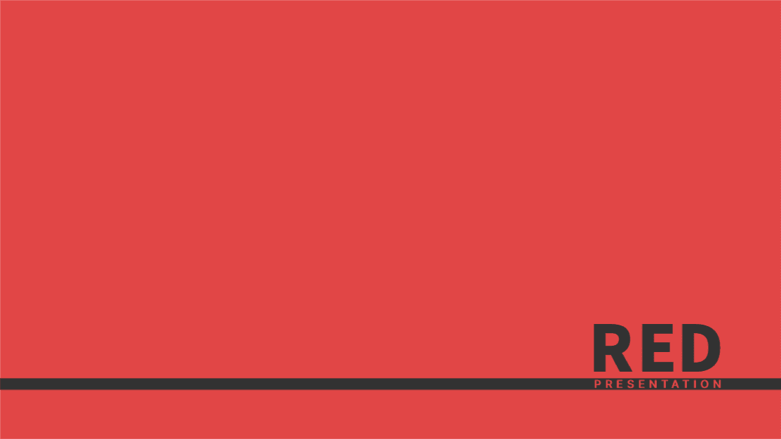 red presentation