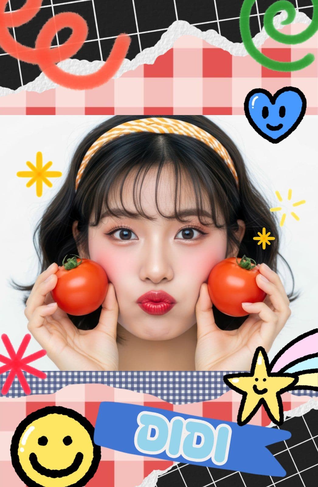 키치 콜라주 포토카드
