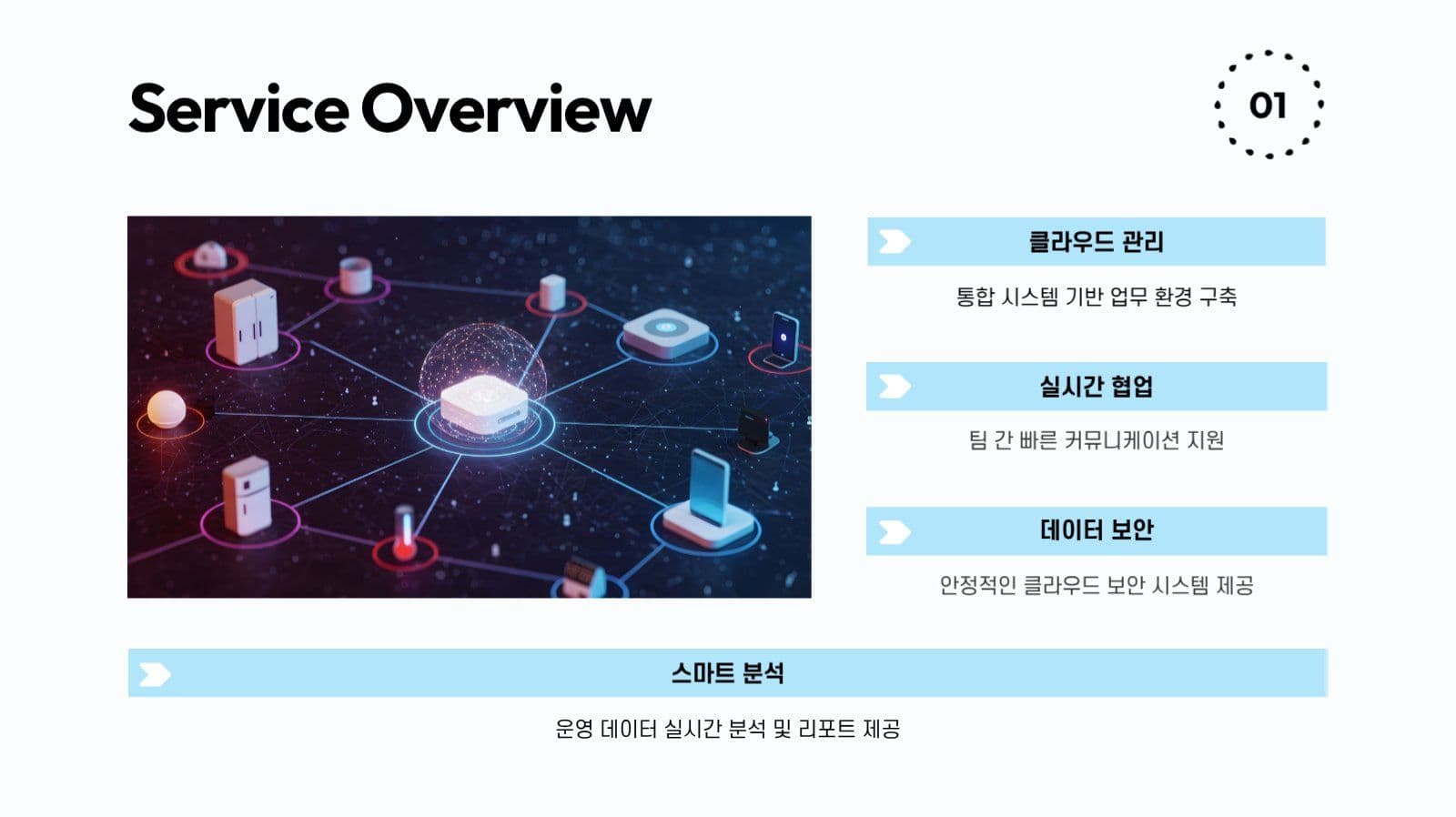 하늘색 플랫폼 제안 발표 프레젠테이션